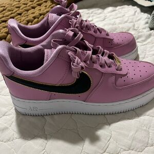 Nike Pink and Black Air Force 1 Women’s